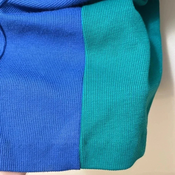 VTG Made in USA Country Collection WMN’s Sweater Cardigan Top XL Blue/Blk/Grn - Picture 15 of 17